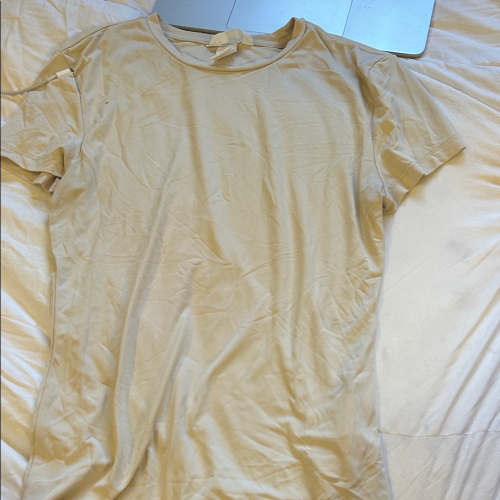 H&M Light Tan Short Sleeve Tee